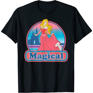 เสื้อยืด Princess Aurora Magical Retro T-Shirt Fashion Clothes Tops  Distro Character