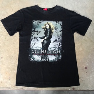 No.149 vtg.T-Shirt เสื้อวง CELINE DION TAKING CHANCES WORLD TOUR 2008 ELEMENT MADE IN HONDURAS Sz.M 100% COTTON