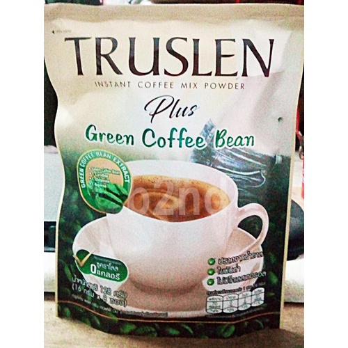 truslen-plus-green-coffee-bean-ทรูสเลน-พลัส-กรีน-คอฟฟี่-บีน-16-กรัม-x-8-ซอง