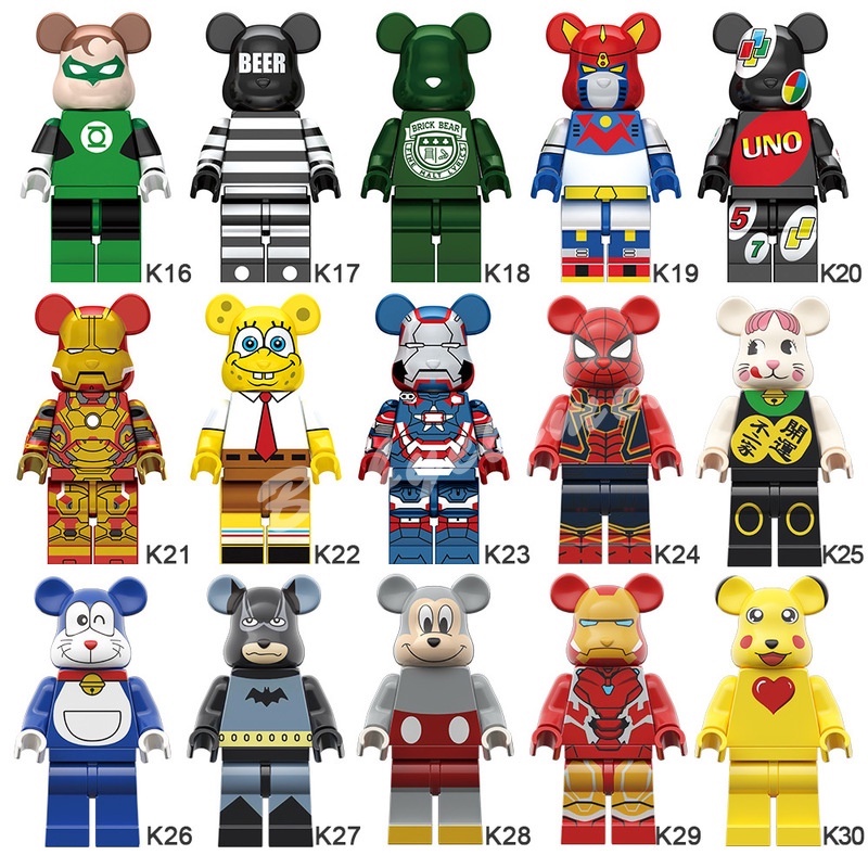 ขายดี-บล็อกตัวต่อฟิกเกอร์-รูปหมี-bearbricks-ขนาดเล็ก-31-แบบ-ของเล่นสําหรับเด็ก-k01-31