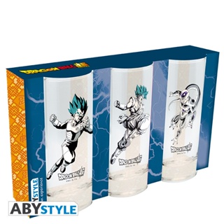 ABYstyle [ลิขสิทธิ์แท้ พร้อมส่ง] แก้วน้ำ แก้วน้ำอนิเมะ Dragon Ball Super เซท 3 ใบ ดราก้อนบอล ซูปเปอร์ 290ml
