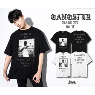 9.9 SALE ® เสื้อOversize รุ่น Rap Gang 500 ( ลิขสิทธิ์แท้ ) ดำ ขาว M L / OST-shirtTEE