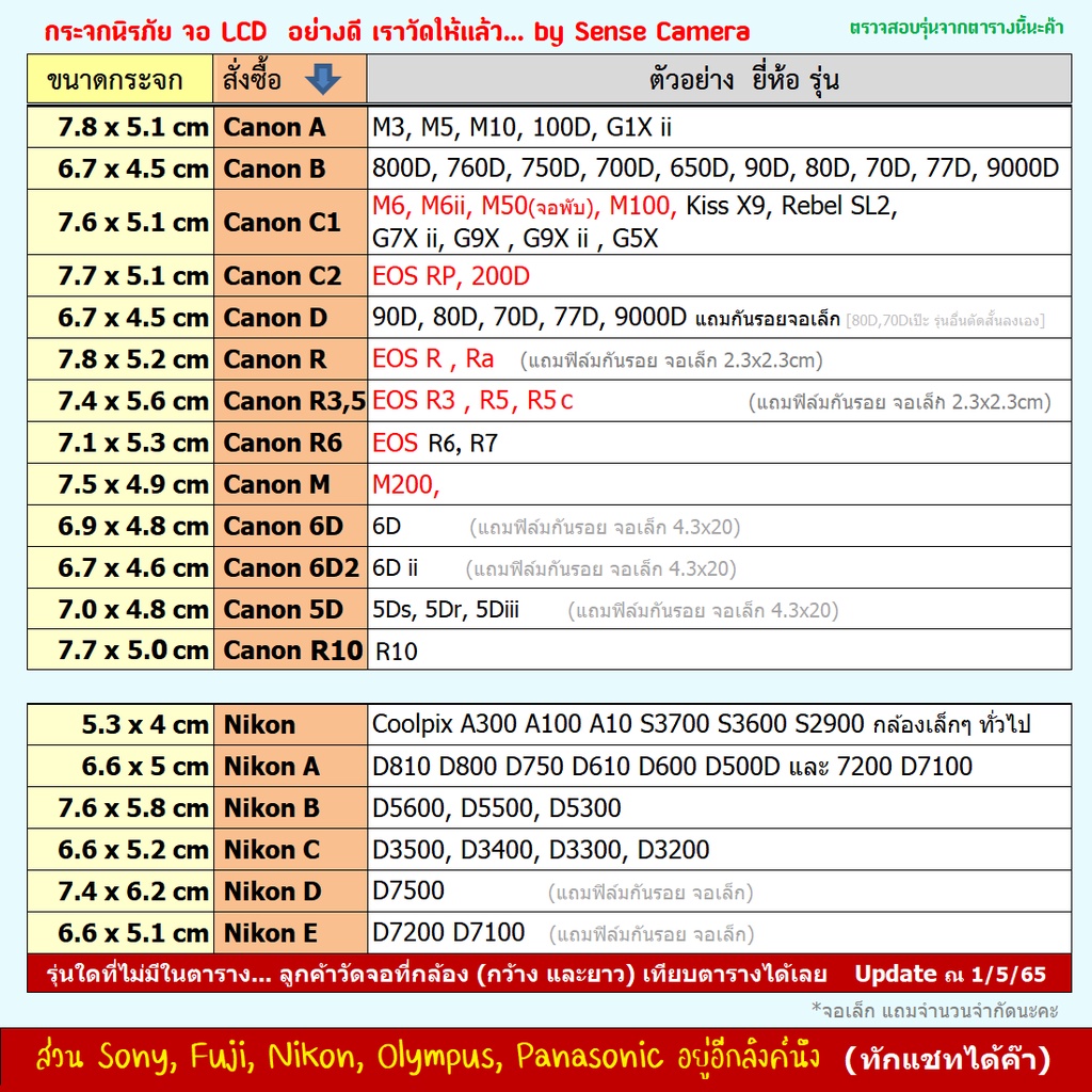 ภาพสินค้าCanon  กระจก นิรภัย กันรอย กล้อง 9H camera glass screen Protector ฟิล์ม จอ lcd M100 M50 R10 R5 R RP M6 6d 80d 800d 200d จากร้าน sense_camera บน Shopee ภาพที่ 1