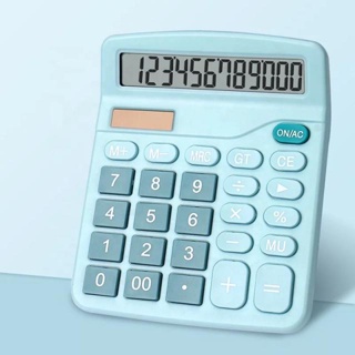 DEXIN เครื่องคิดเลข Calculator ตัวเลขดิจิตอล 12หลัก คิดเลข +-x÷ พลังงานแสงอาทิต หรือ ใส่ถ่าน พร้อมจัดส่ง