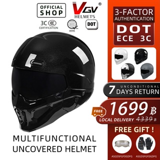 ภาพหน้าปกสินค้าVGV หมวกกันน็อค หมวกกันน็อควินเทจ หมวกขับขี่มอเตอร์ไซร์ แข็งแรงทนทานต่อแรงกระแทก motorcycle helmet ซึ่งคุณอาจชอบสินค้านี้