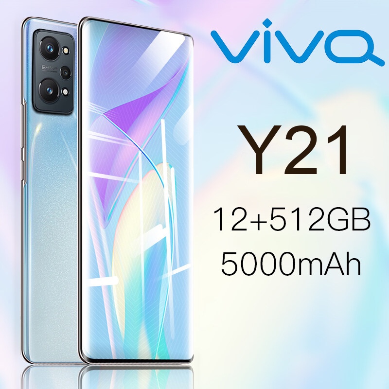 ภาพหน้าปกสินค้าVIVQ Y21 โทรศัพท์มือถือ รองรับ 5G โทรศัพท์ 16GB+512GB 5000mAh SmartPhone รองรับ2ซิม ประกันศูนย์ 1ปี