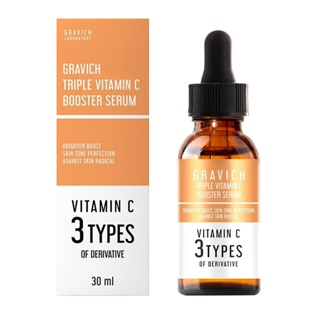 Gravich Triple Vitamin C Booster Serum 30 ml. กราวิช เซรั่มวิตามินซี ผิวกระจ่างใส ลดความหมองคล้ำ
