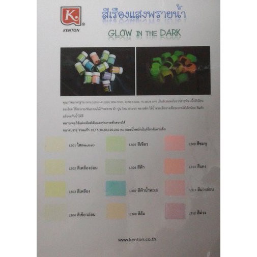 สีเรืองแสงพรายน้ำ-เคนตั้น-l307สีฟ้าน้ำทะเล-ขนาด1-2-ออนซ์-6-ขวด