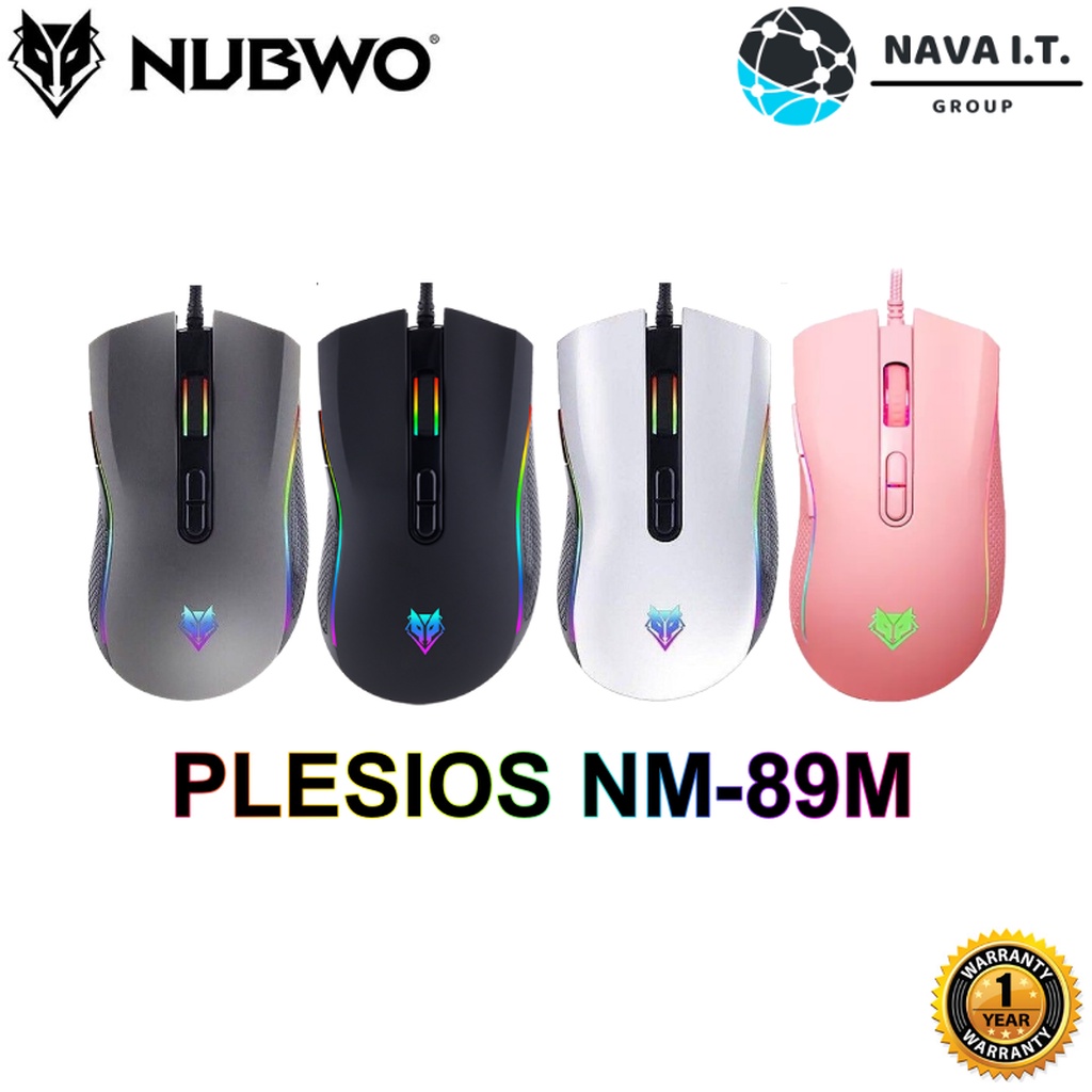 NUBWO NM-89M Gaming Mouse PLESIOS LED Running Light RGB