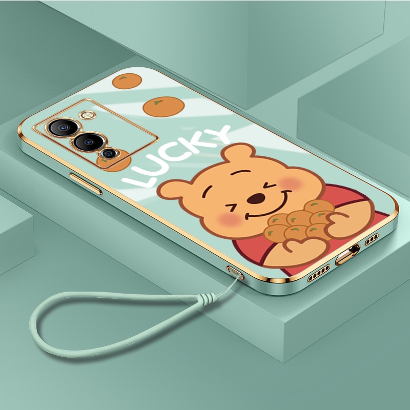 เคสโทรศัพท์มือถือ-ซิลิโคนนิ่ม-ขอบสี่เหลี่ยม-ลายการ์ตูนหมีพูห์-พร้อมสายคล้อง-สําหรับ-infinix-note-12-g96-11-pro-11s-12-pro-5g-10-pro-8i-8