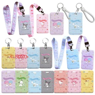 สินค้า Alisond1 ที่ใส่บัตรเครดิต ลายการ์ตูนสุนัขน่ารัก น่ารัก พวงกุญแจ บัตรเครดิต ชินนาม่อนโรล