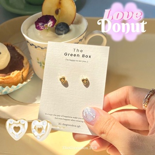 ภาพขนาดย่อของสินค้าต่างหู Love Donut earrings - TheGreenBox