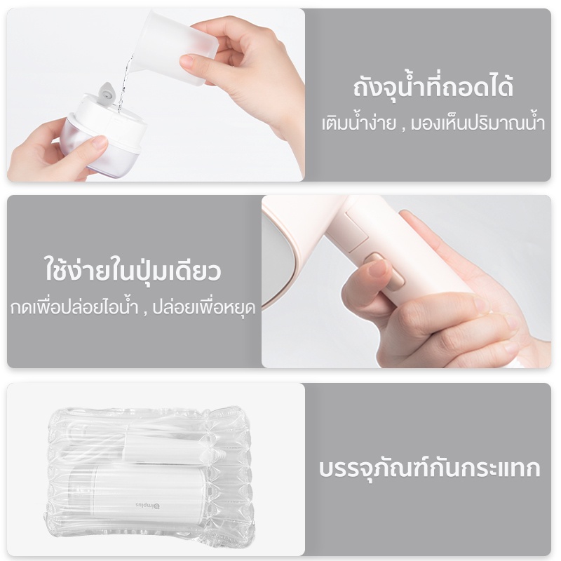 ภาพสินค้าSimplus เตารีดพกพา เตารีดแบบมือถือ ขนาด 170ml ความจุ 1200W GTJH011 จากร้าน simplusoutletsthailand.th บน Shopee ภาพที่ 8