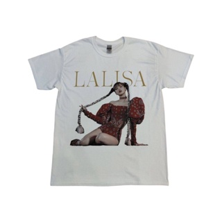 เสื้อยืดลายลิซ่า LALISA ของแท้ 100% (สินค้าพรีออเดอร์ 3 วัน) เสื้อยืดคอกลม พร้อมส่ง เสื้อยืดคอกลมผ้าฝ้าย T-shirt