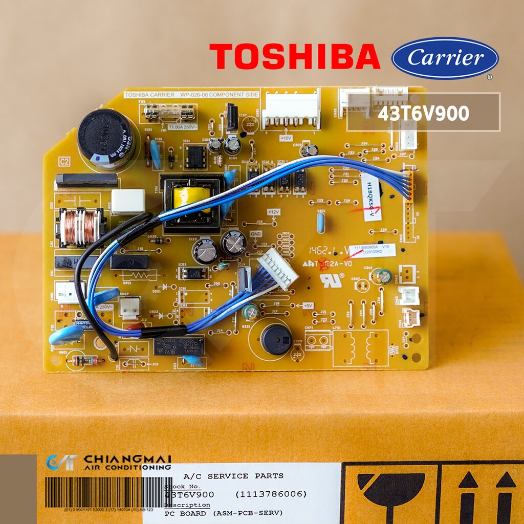 43t6v900 Wp 026 แผงวงจรแอร์ Carrier แผงบอร์ดแอร์แคเรียร์ บอร์ดคอยล์ 