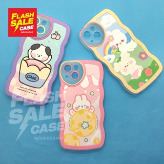 i 7+ 11 11pm 12 12pm 13 13pm เคสมือถือนิ่มใสกันกล้องหัวใจ ซิลิโคน TPU ลายการ์ตูนสีสดใส