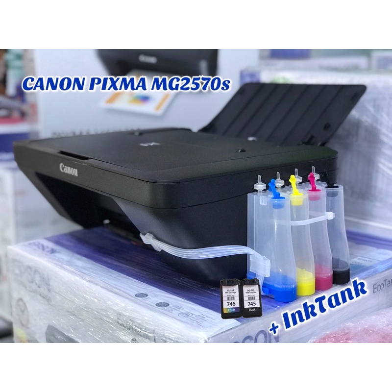 printer-canon-pixma-mg-2570s-amp-pixma-mp-287-ติดตั้งอิงค์แทงค์พร้อมหมึก-หัวพิมพ์ใหม่-ติดตั้งเดินสายอย่างดี