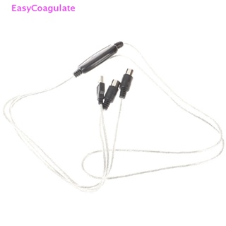 Eas USB IN-OUT MIDI Interface Cable Converter to PC Music Keyboard อะแดปเตอร์สายไฟ Ate