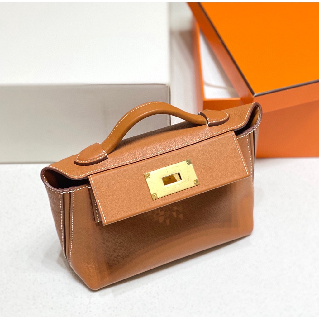 พรี-ราคา18200-hermes-2424-mini-หนังแท้-กระเป๋าถือ-กระเป๋าสะพาย-กระเป๋าสะพายไหล่