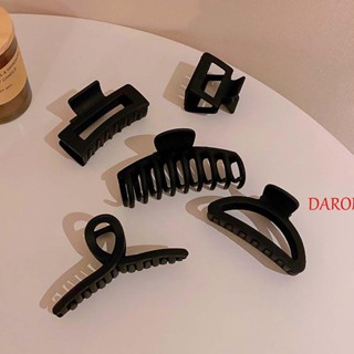 Daron กิ๊บติดผม หรูหรา สีดํา แบบเรียบง่าย สไตล์เกาหลี สําหรับผู้หญิง