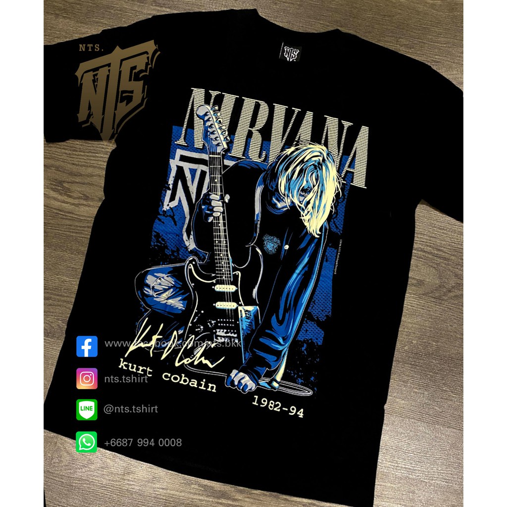 nts-96-nirvana-kurt-cobain-rock-เสื้อยืด-เสื้อวง-เสื้อดำ-สกรีนลายอย่างดี-ผ้าหนา-nts-t-shirt-s-m-l-xl-xxl
