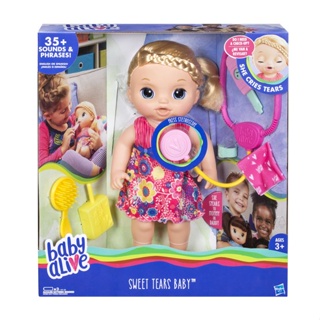 Baby Alive Sweet Tears Baby Blonde Hair Doll C0957 ตุ๊กตาเด็กทารกน่ารัก สีบลอนด์ C0957