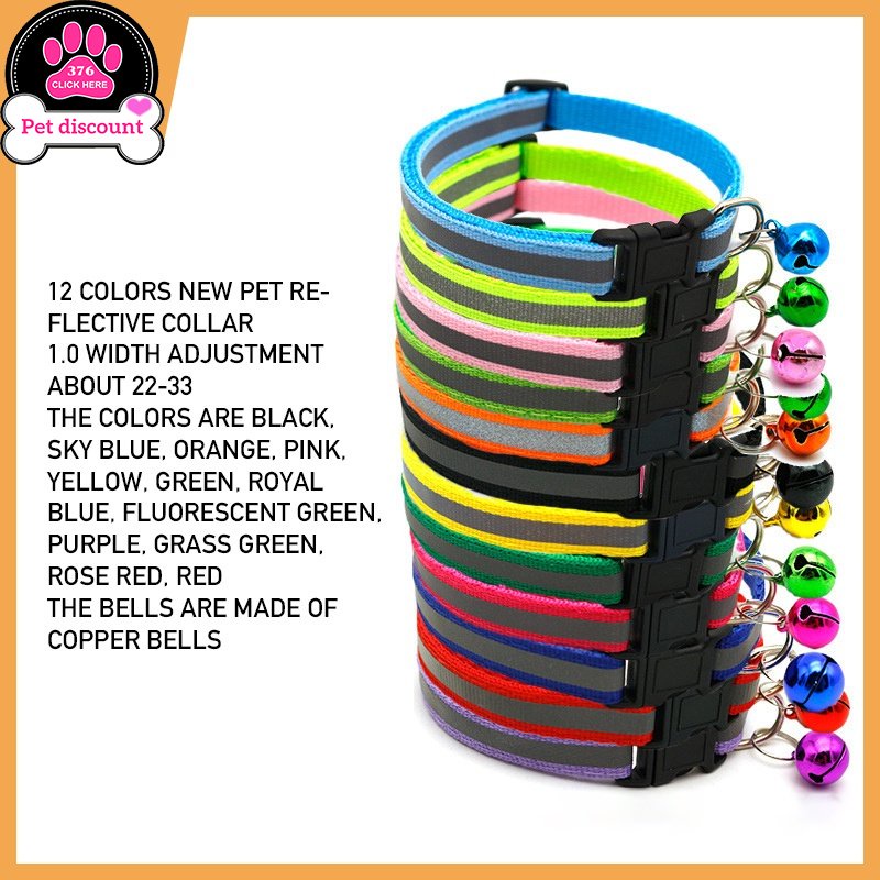 ปลอกคอ-สีสะท้อนแสง-สำหรับสัตว์เลี้ยง-สุนัข-แมวชุดแมว-ชุดแมว-ปลอกคอแมว-ปลอกคอสุนัข-ปอกคอแมว
