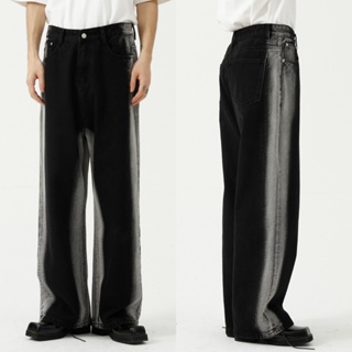สินค้า FLAYER JEANS กางเกงเอวสูงทรงกระบอกใหญ่