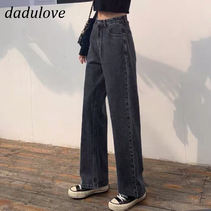 dadulove-new-korean-version-loose-jeans-niche-large-size-high-waist-wide-leg-pants-fashion-womens-clothing