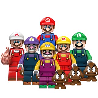 บล๊อกตัวต่อ มาริโอ ของเล่นตัวต่อ Super Mario Minifigures