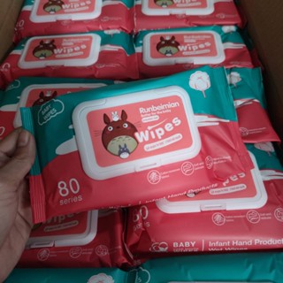 ขายยกลัง Baby Wipes ทิชชู่เปียกสําหรับเด็กถูกที่สุด 1ลัง50แพ็ค 1ห่อ/80แผ่น ออร์แกนิคห่อใหญ่ ส่งสินค้าในไทย!!!