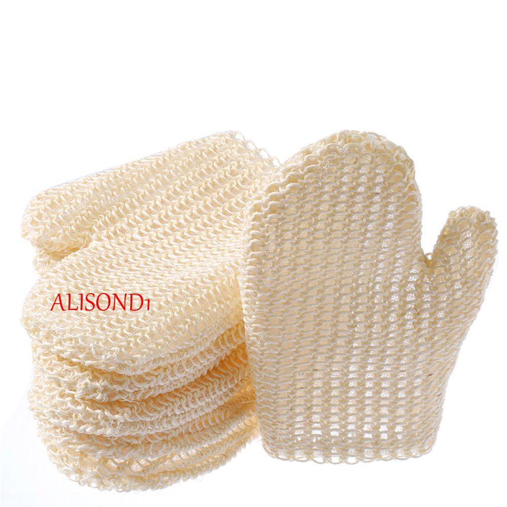 alisond1-ถุงมืออาบน้ํา-ทําโฟม-สปานิ้วมือ-ผ้าขนหนูอาบน้ํา-เครื่องมือทําความสะอาด-อุปกรณ์อาบน้ํา-แบบลอกนวม-เครื่องขัดผิว