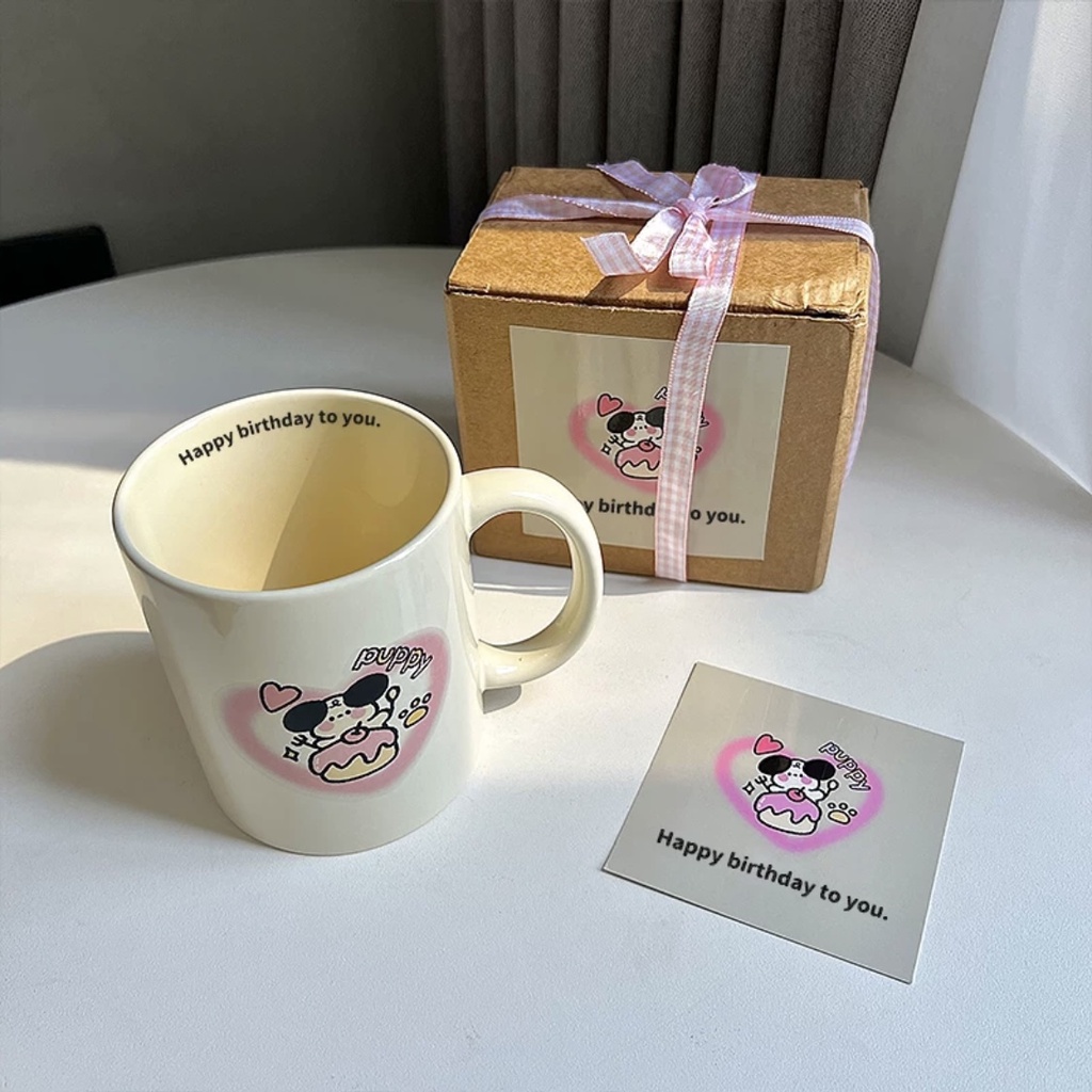 พร้อมส่ง-แก้ว-puppy-mug-แก้วน้ำ