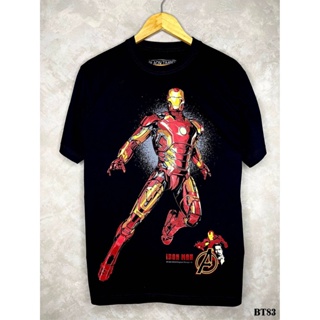 Ironmanเสื้อยืดสีดำสกรีนลายBT83