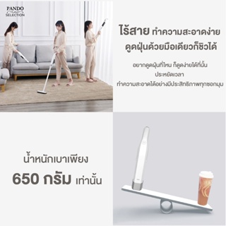 ภาพขนาดย่อของภาพหน้าปกสินค้าPANDO เครื่องดูดฝุ่นไร้สาย V9 Pro Cordless Handheld Vacuum Cleaner เครื่องดูดฝุ่น ใช้กับรถยนต์ได้ จากร้าน pando.official บน Shopee ภาพที่ 2