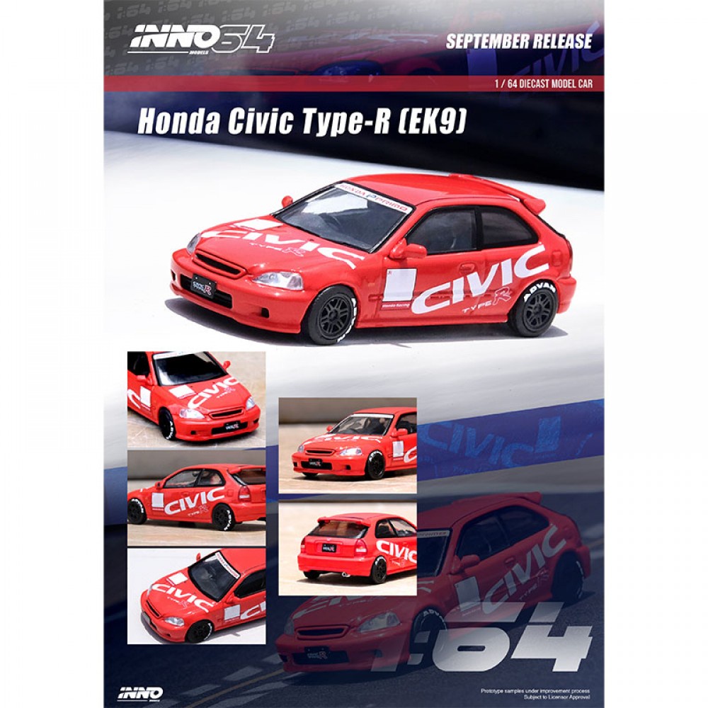 inno64-in64-ek9-redc-1-64-honda-civic-type-r-ek9-red-w-civic-livery-diecast-scale-model-car