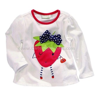 TLG-399 เสื้อแขนยาวเด็กผู้หญิง sweater Strawberry Size-80 (9-12 เดือน)