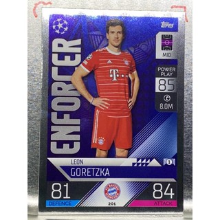 การ์ดนักฟุตบอล Leon Goretzka 2022/23 การ์ดสะสม FC Bayern Munchen การ์ดนักเตะ บาเยิร์น มิวนิค มิวนิก