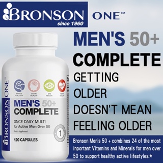 Bronson ONE Daily Mens 50+ Complete Multivitamin Multimineral, 60/120 แคปซูล