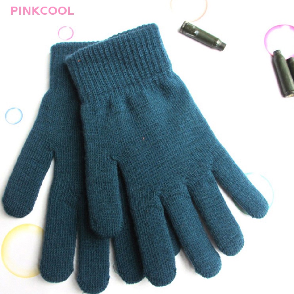 pinkcool-ใหม่-ถุงมือสั้น-ผ้าแคชเมียร์ถักนิตติ้ง-แบบเต็มนิ้ว-ให้ความอบอุ่น-แฟชั่นฤดูใบไม้ร่วง-และฤดูหนาว-สําหรับผู้ชาย-และผู้หญิง