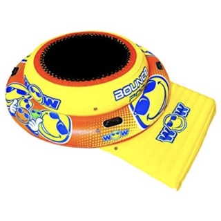 WOW World of Watersports Inflatable Bounce Pad, 4Ft Bouncing Area, Yellow,