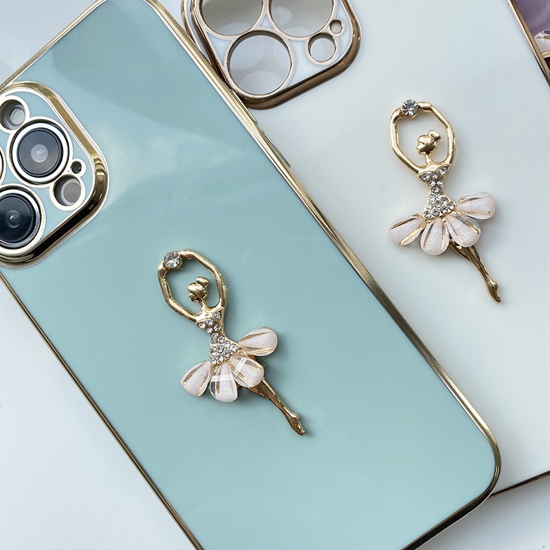 realme-7-7i-6-6i-5-5s-5i-2-pro-5g-เคสเรียวมี-สำหรับ-case-3d-ballet-dance-girl-eletroplated-เคส-เคสโทรศัพท์-เคสมือถือ-phone-case-anti-slip-cases-soft-tpu-luxury-casing-back-cover