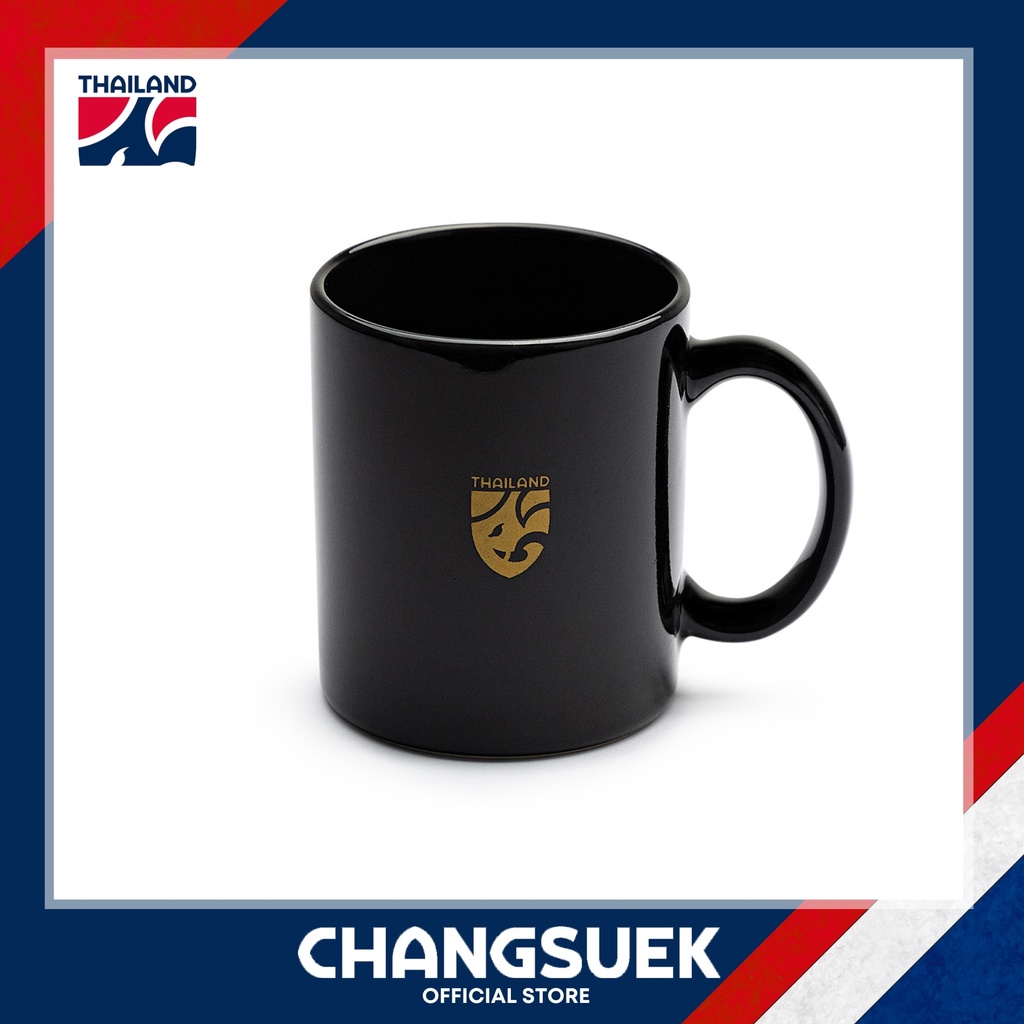 ช้างศึก-แก้วกาแฟเซรามิค-สกรีนลายโลโก้ช้างศึก-mug-black