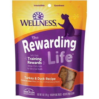 ขนมสุนัข Wellness The Rewarding Life Training Rewards สูตร Turkey &amp; Duck ขนาด 170 g