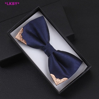 ภาพหน้าปกสินค้าLuckybabys> Men\'s Bow Tie Metal Head Solid Noble Classic Polyester Butterfly Bowtie Cravat Bowties Female Male Neckwear Party Supplies new ซึ่งคุณอาจชอบราคาและรีวิวของสินค้านี้