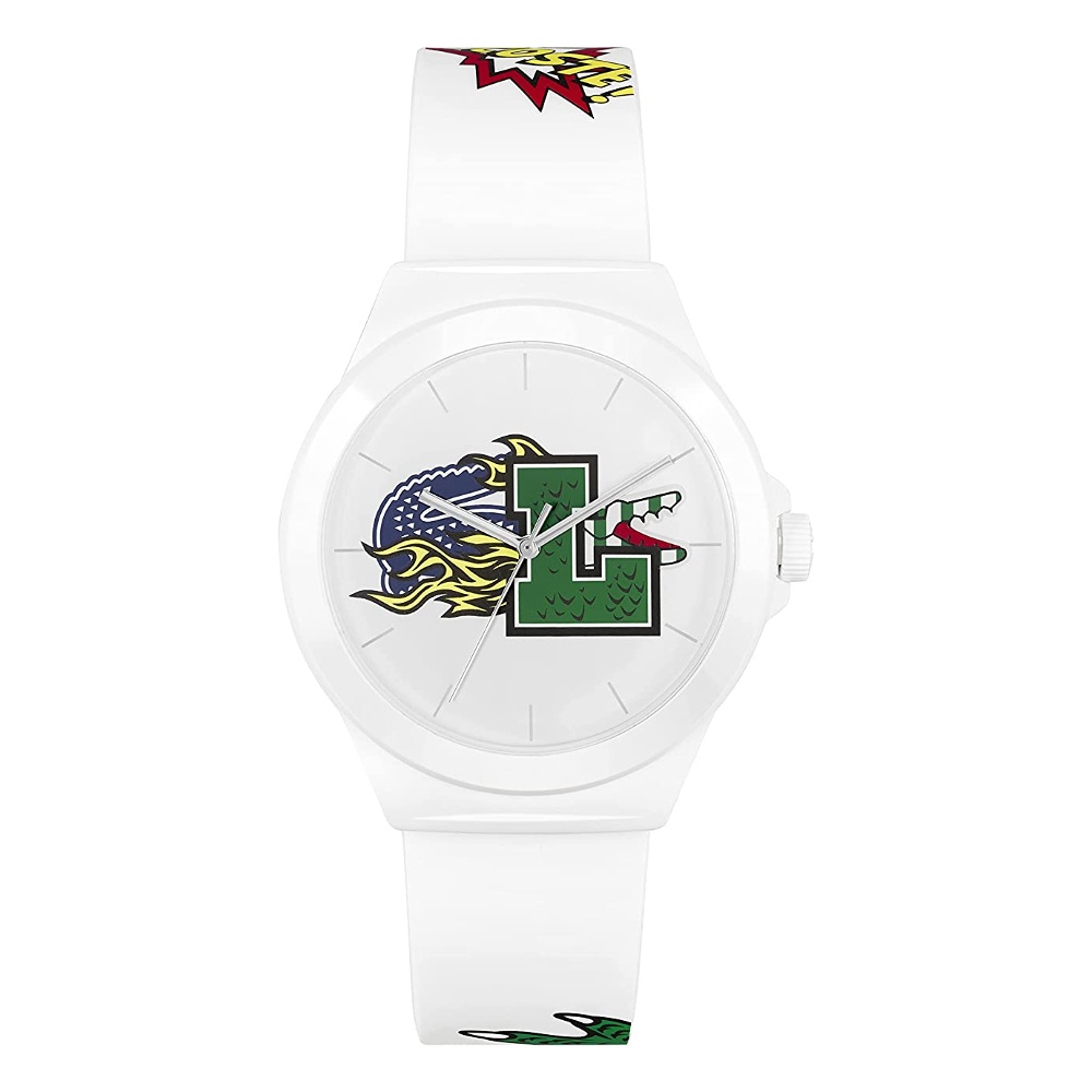 LACOSTE Neocroc รุ่น LC2011232 นาฬิกาข้อมือผู้ชาย สายซิลิโคน สีขาว ...