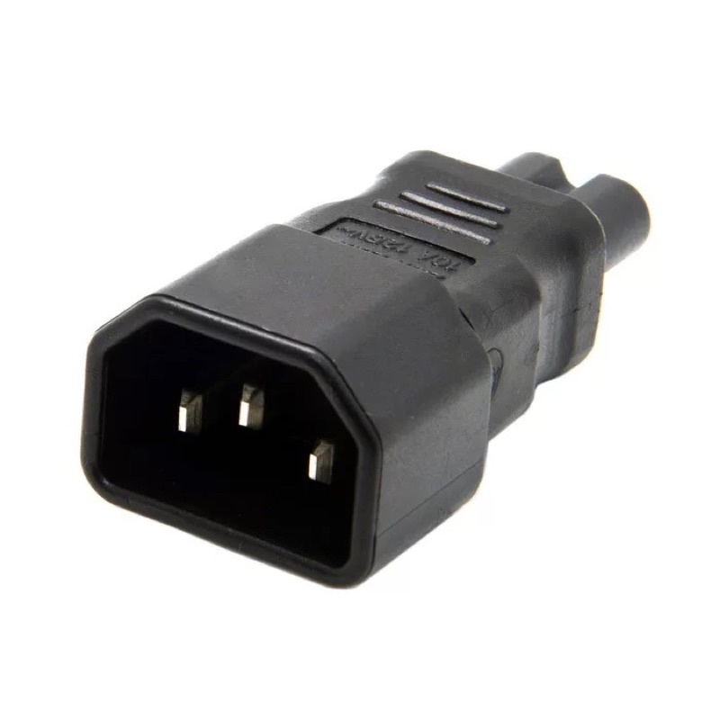 320-c14-to-c7อะแดปเตอร์-iec-c7-to-c14-ac-adapter-กาต้มน้ำ3-pin-c14ชาย-c7หญิงแปลงปลั๊ก-socket