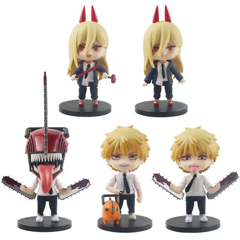 ตุ๊กตา-q-ฟิกเกอร์-อนิเมะ-anime-chainsaw-man-denji-cosplay-plushie-pochita-ขยับได้-แบบแฮนด์เมด