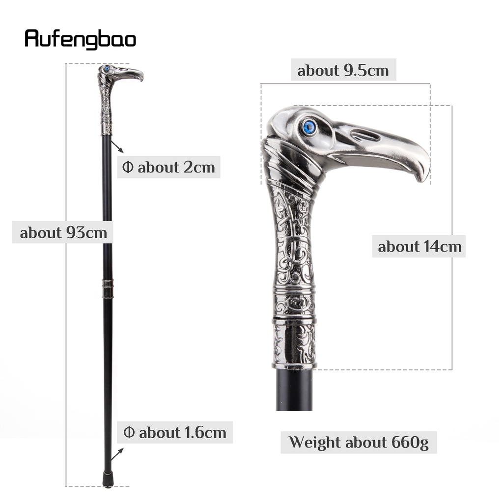 eagle-head-luxury-walking-stick-with-26cm-hidden-sword-self-defense-fashion-cane-sword-cosplay-crosier-stick-93cm