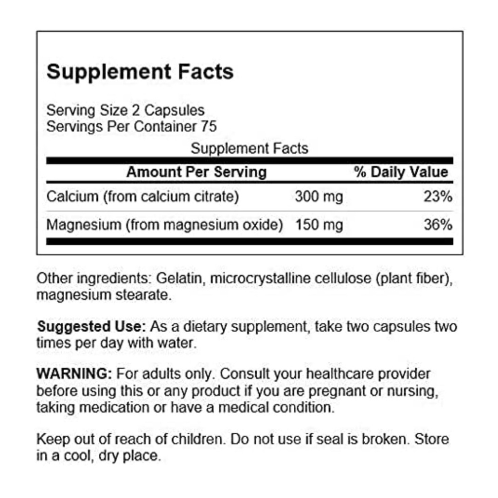 swanson-calcium-citrate-plus-magnesium-150-capsules-แคลเซียมซิเตรท-และ-แมกนีเซียม-ออกไซด์-150-แคปซูล